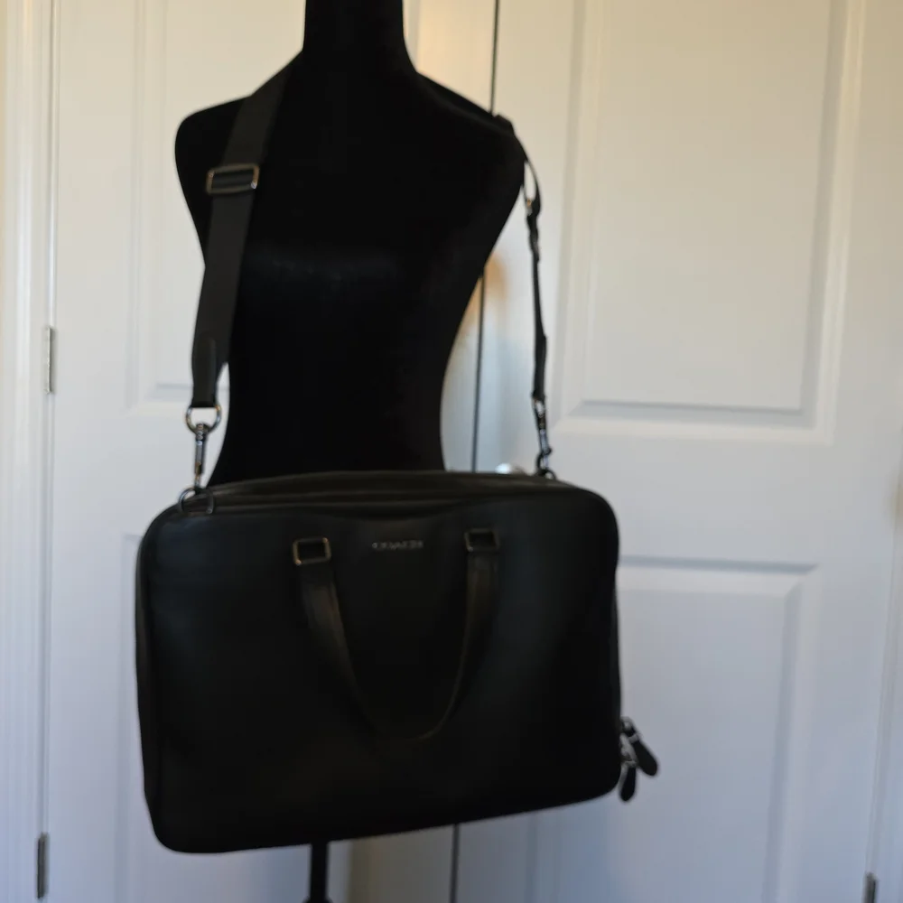 Coach Black Leather Men's Bag
